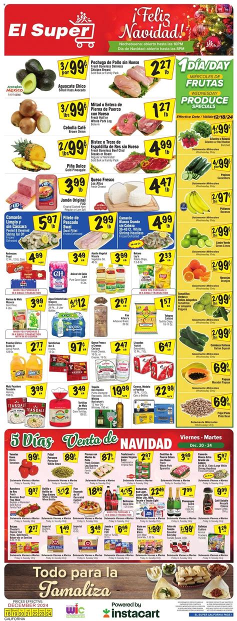 El Super Escondido California Weekly Ad